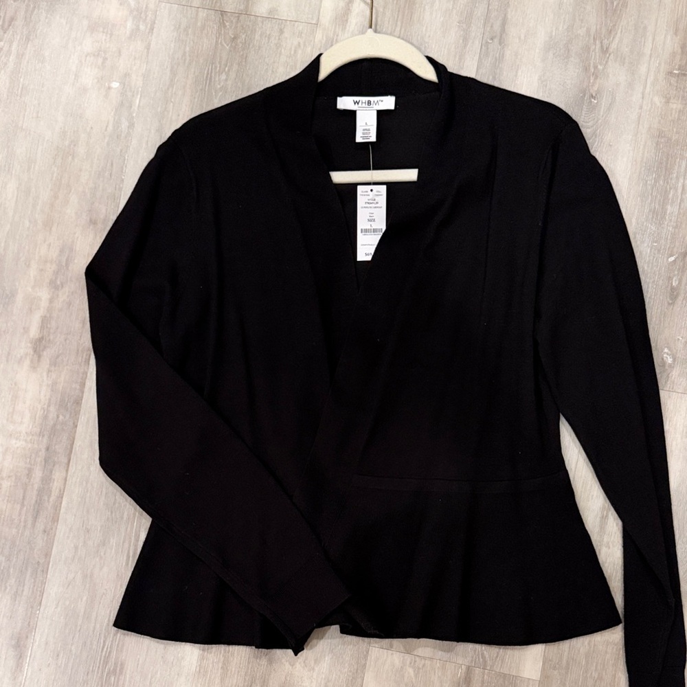 White House Black Market Classic Black sweater
